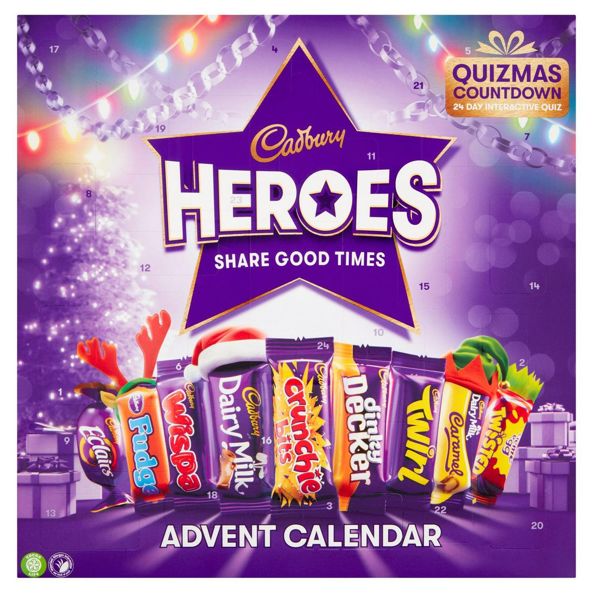 Cadbury Heroes Chocolate Advent Calendar Flowers Box London