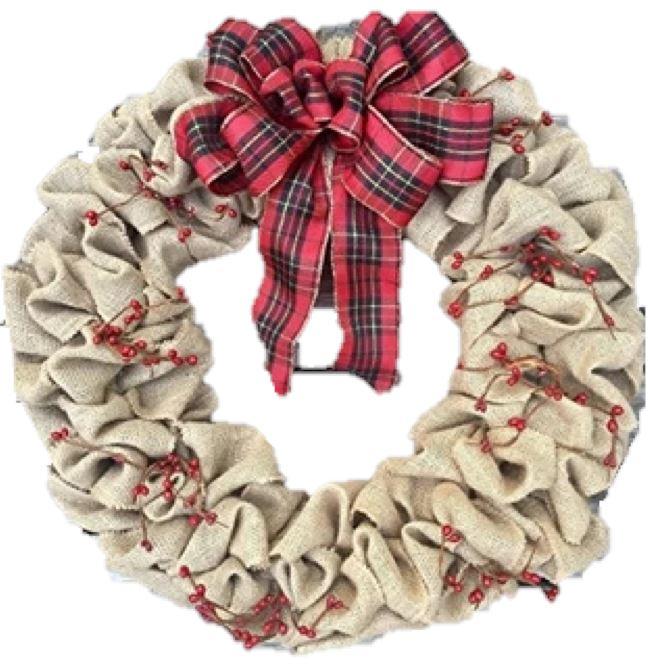 Christmas Burlap Wreath