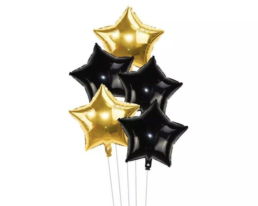 Silver Star Foil Balloon, 19in