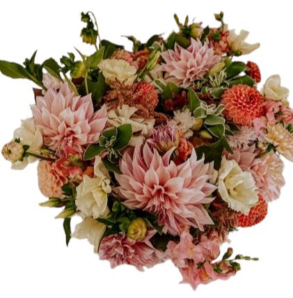 Beautiful Peach Bouquet with Dahlia