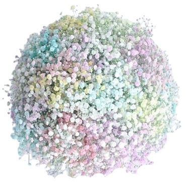 Beutiful Pastel Rainbow Gypsophila Bouquet