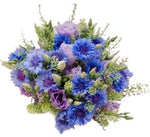 Bouquet of Cornflowers and Lisianthus