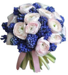 Bouquet of Pink Ranunculus and Hyacinth