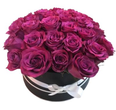 Charm Bluberry Roses Box