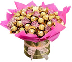 Charming Box of Chocolates with Carnations