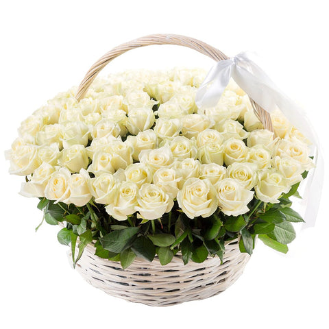 Classic Roses in Basket