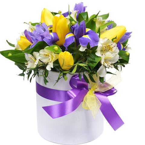 Cute Spring Flowers in Box