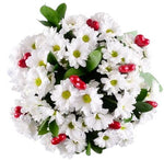 Daisy Chrysanthemum with Heart Bouquet