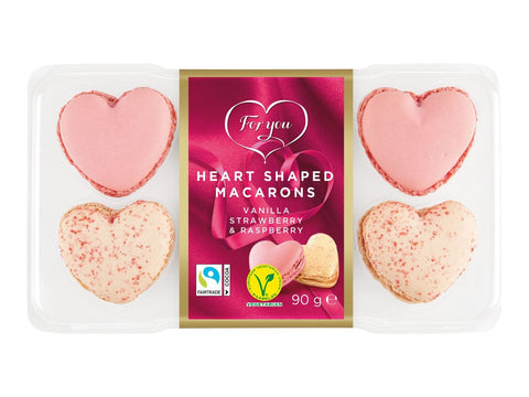 Delicious Heart Shaped Macarons For You