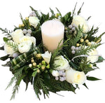 Delightful Cream and Green Scented Centerpiece