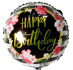 Flowers Balloon Happy Birthday 18inch