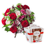 Fragrant Sweet Bouquet with Chocolate Box