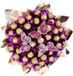 Fuchsia Box of Chocolates with Butterfly