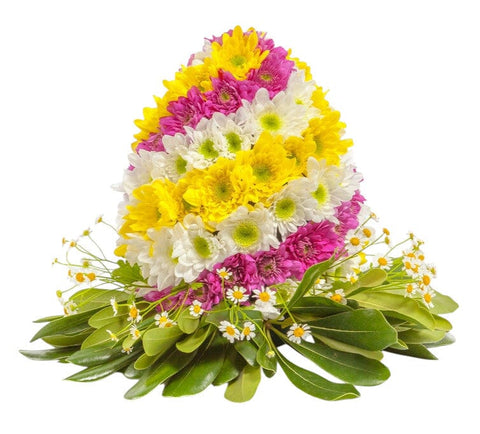 Funy Fresh Flowers Egg Arangement