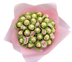 Green Chocolate Bouquet with Roses