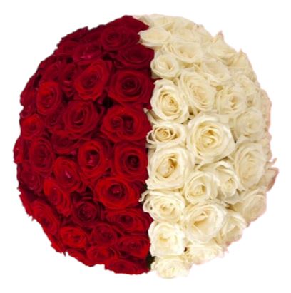 Half to Half Luxury Roses Bouquet