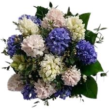 Hyacinth Trio Bouquet with Greenery