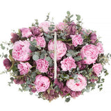 Impressive Basket of Peonies with Hellebore and Carnations