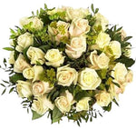 Ivory Roses with Bupleurum Bouquet