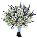 Lavender and Gypsophila Bridal Bouquet