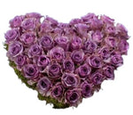 Lavender Roses Luxury Heart