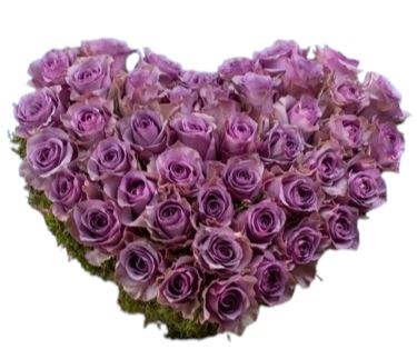 Lavender Roses Luxury Heart