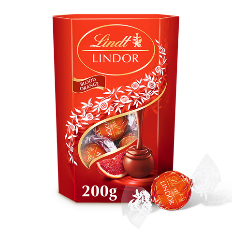 Lindt Lindor Milk Bold Orange Chocolate Truffles