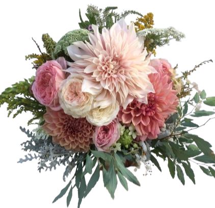 Luxury Dahlia and Garden Roses Bouquet