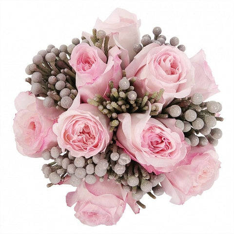 Luxury O'Hara Garden Roses with Brunia Bouquet