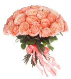 Luxury Peach Roses Bouquet