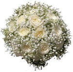 Luxury Roses In Gypsophila Bouquet