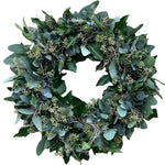 Natural Green Wreath with Eucalyptus