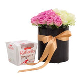 Pretty Box of Roses with Chocolates