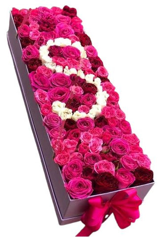 Rectangle Charming Roses Personalized Box