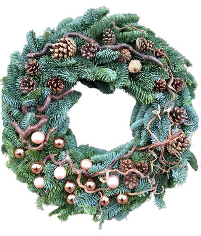 Rustic Pinecone Charm Wreath