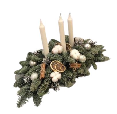 Rustic Winter Warmth Centerpiece