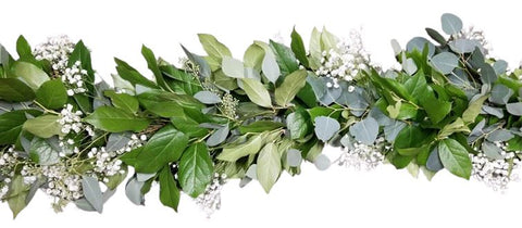 Salal and Gypsophila Event Garland