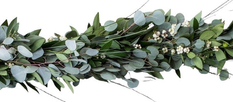 Snowberry in Fresh Foliage Garland