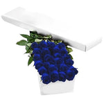 Two Dozen Blue Roses Luxury Box