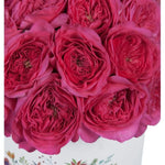 Bright Fragrant Garden Roses Hat Box