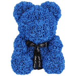 Luxury Navy Rose Teddy Bear