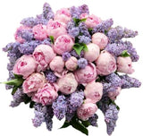 Luxury Pink Peonies with Lilac Bouquet