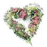 Pink & Green Woodland Open Heart