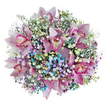 Rainbow Gypsophila with Cymbidium Bouquet