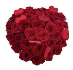 Red Roses with Heart Box