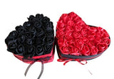 Set Foam Rose Medium & Large Heart Boxes