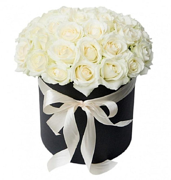 White Roses Box – Flowers Box London