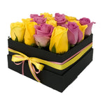 Yellow & Pink Roses Signature Box