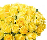 Yellow Roses Hat Box with Delivery